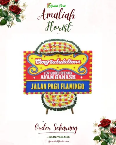 Bunga Papan Congratulation di Purwasana